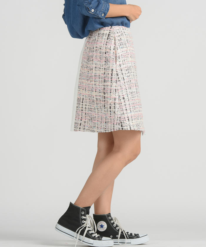 Socolla 【socolla】DENIMSIDEBUTTONCOMBIRAPMINI