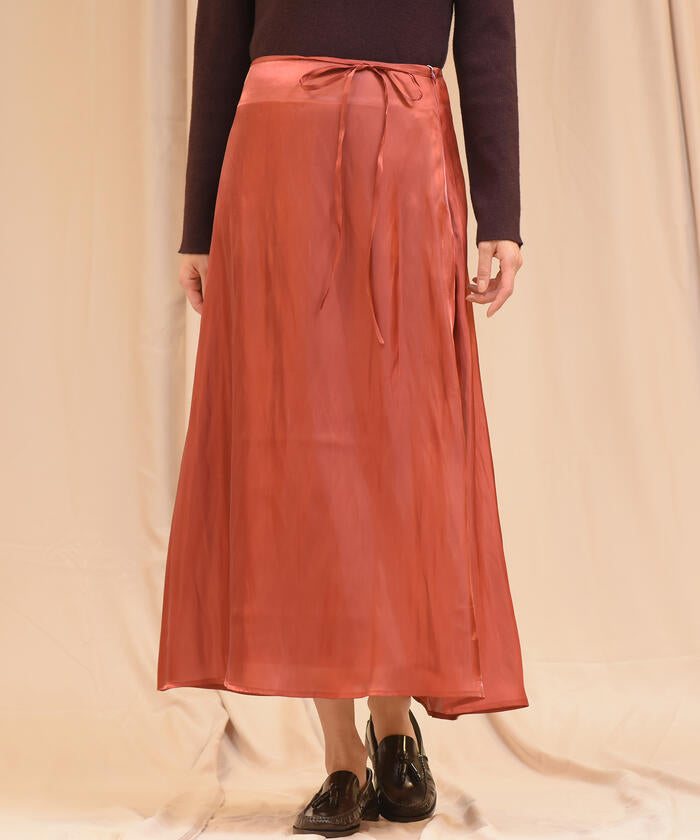 Socolla 【socolla】 NET Betchu Shiny Satin Skirt