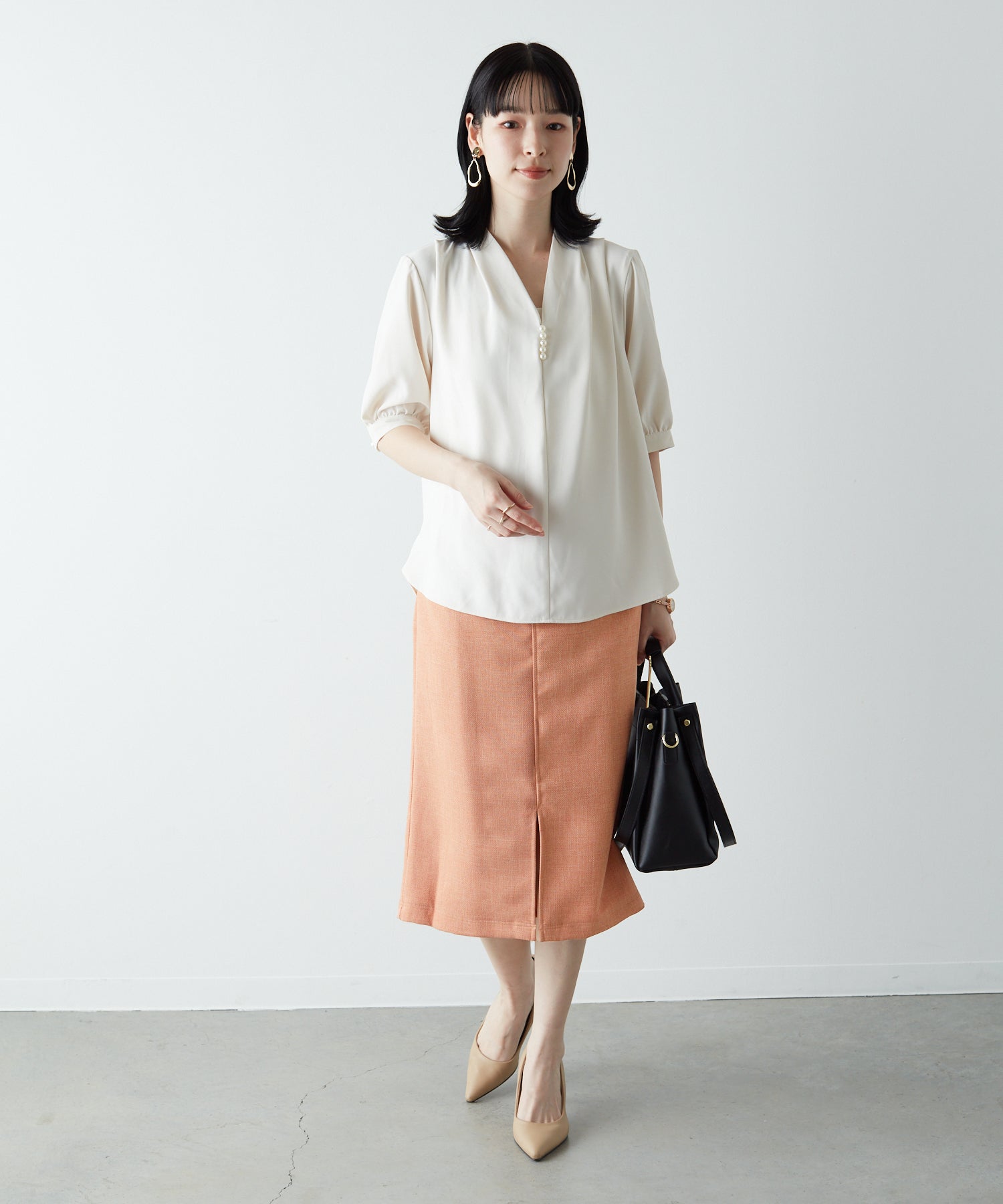 ソコラ socolla 普莉蒂奧克斯緞帶緊身裙