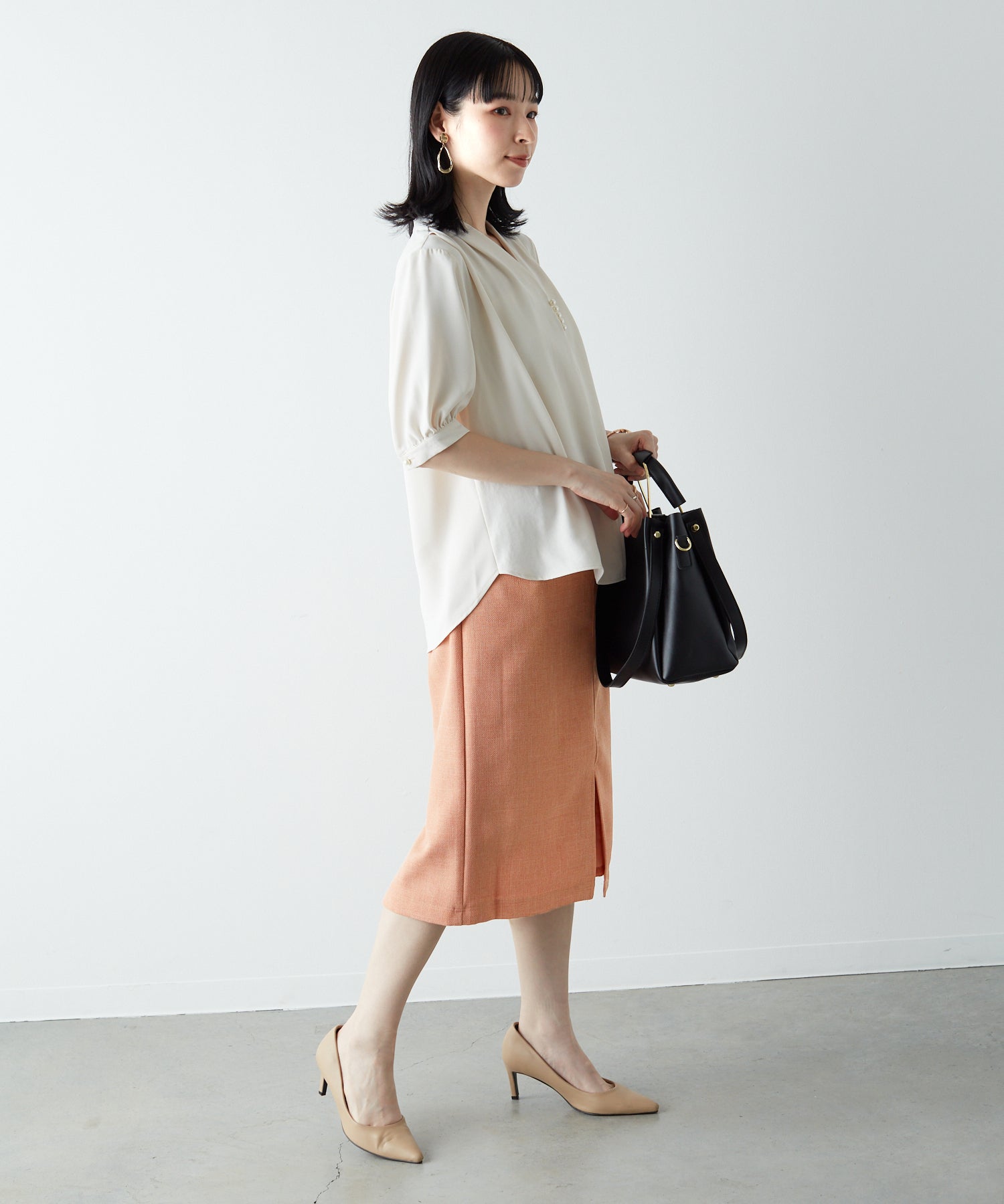 ソコラ socolla 普莉蒂奧克斯緞帶緊身裙
