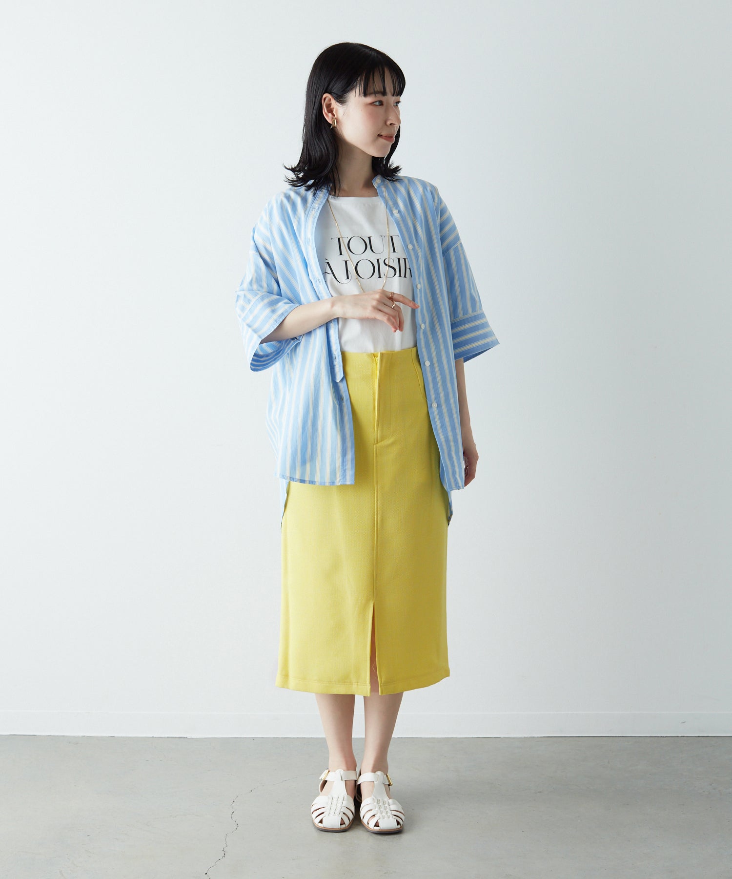 ソコラ socolla 普莉蒂奧克斯緞帶緊身裙