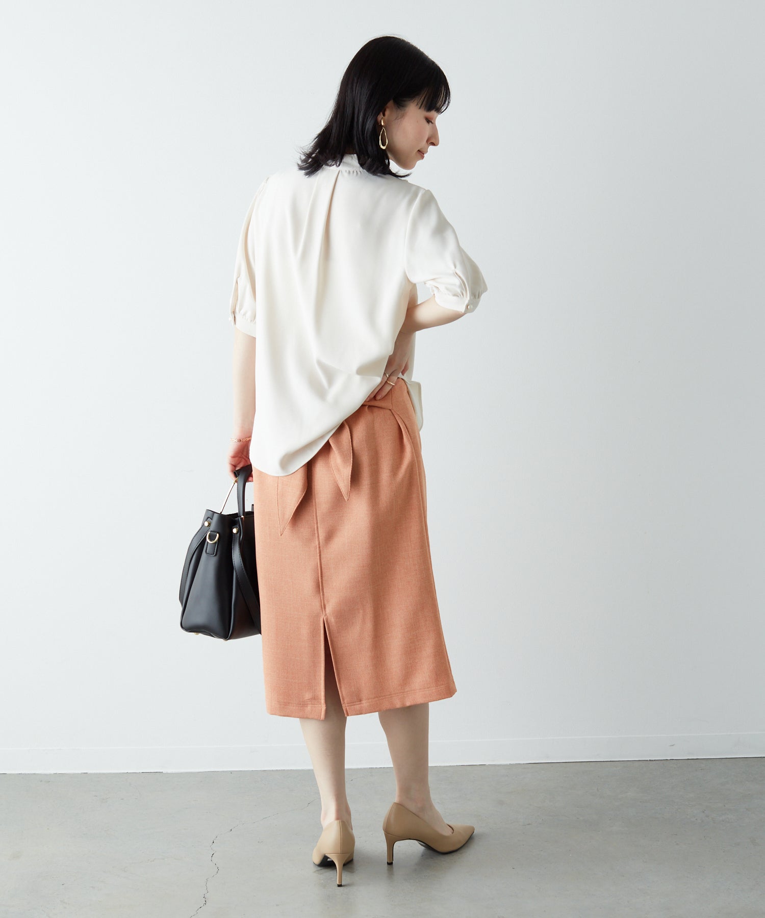 ソコラ socolla 普莉蒂奧克斯緞帶緊身裙