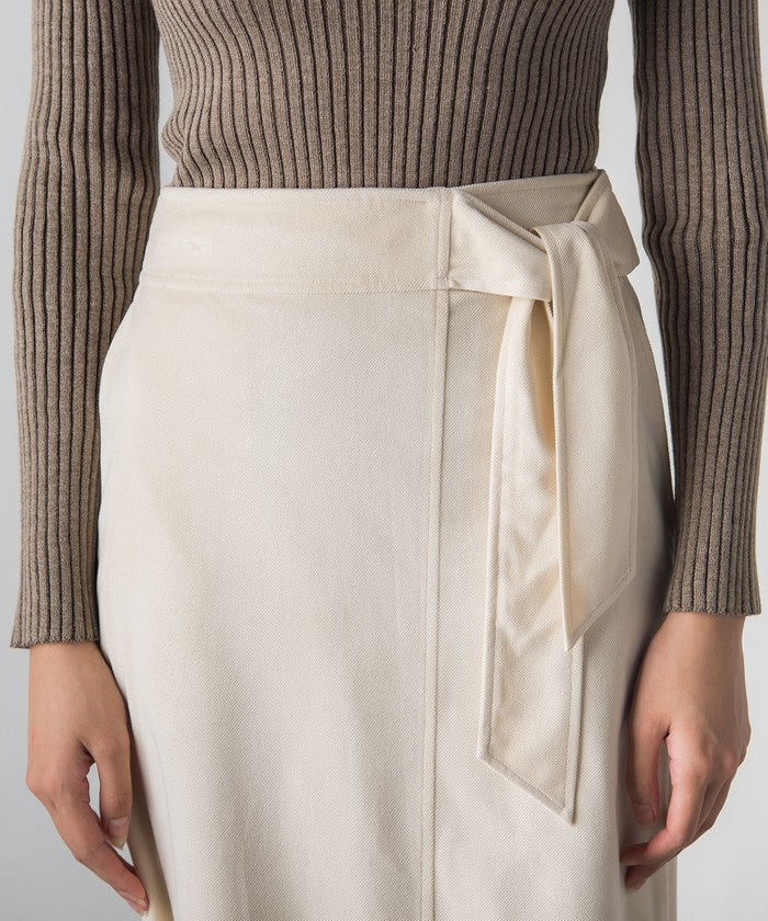 Socolla 【socolla】 Wrap Corduroy Skirt