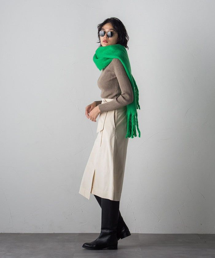 Socolla 【socolla】 Wrap Corduroy Skirt