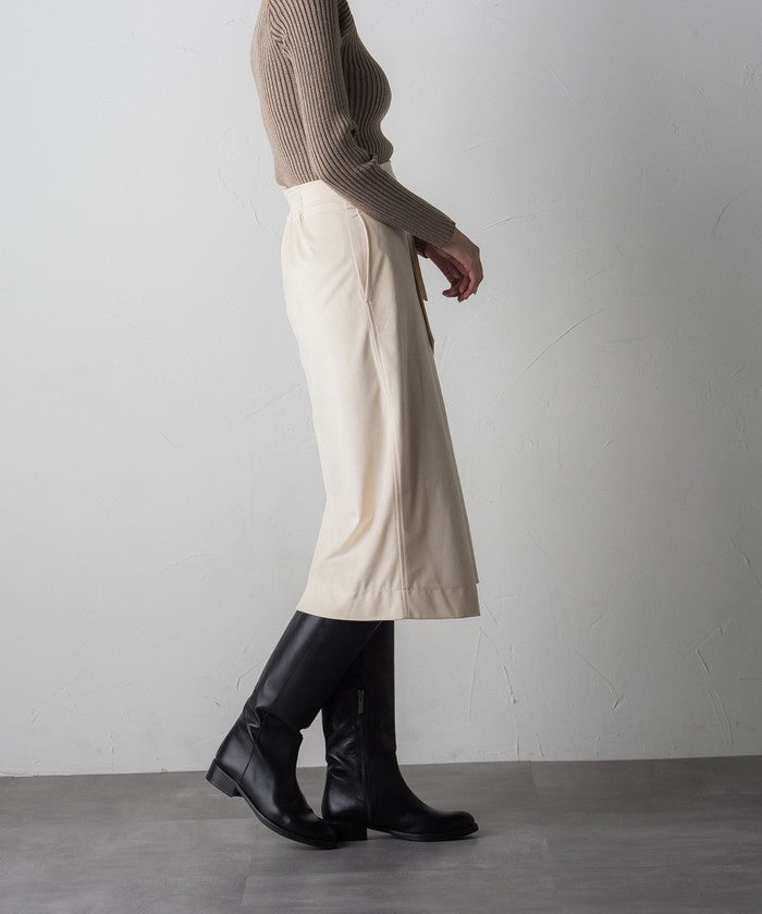 Socolla 【socolla】 Wrap Corduroy Skirt