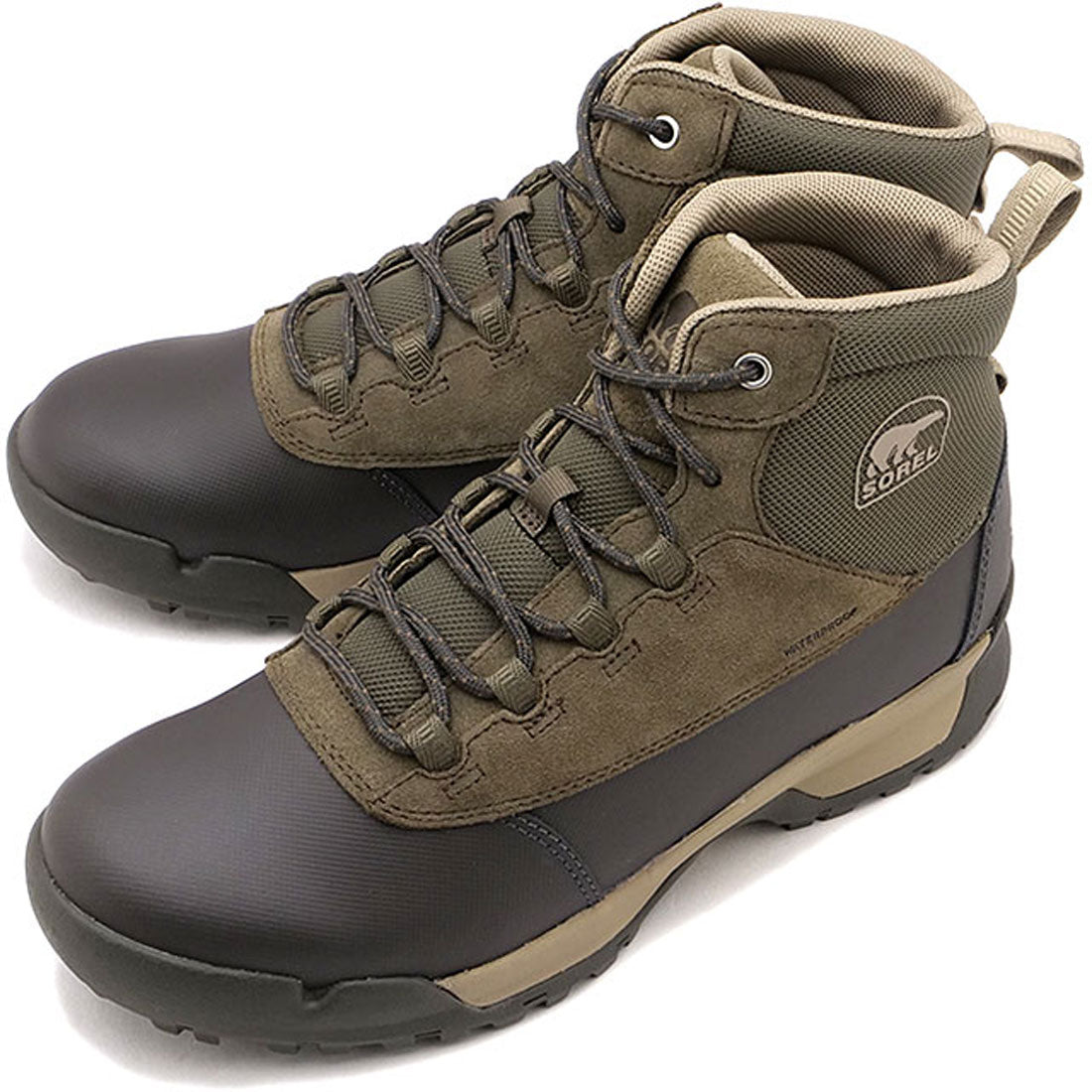 ソレル SOREL M BUXTON LITE LACE PLUS WP Black/Black [NM5166-010]