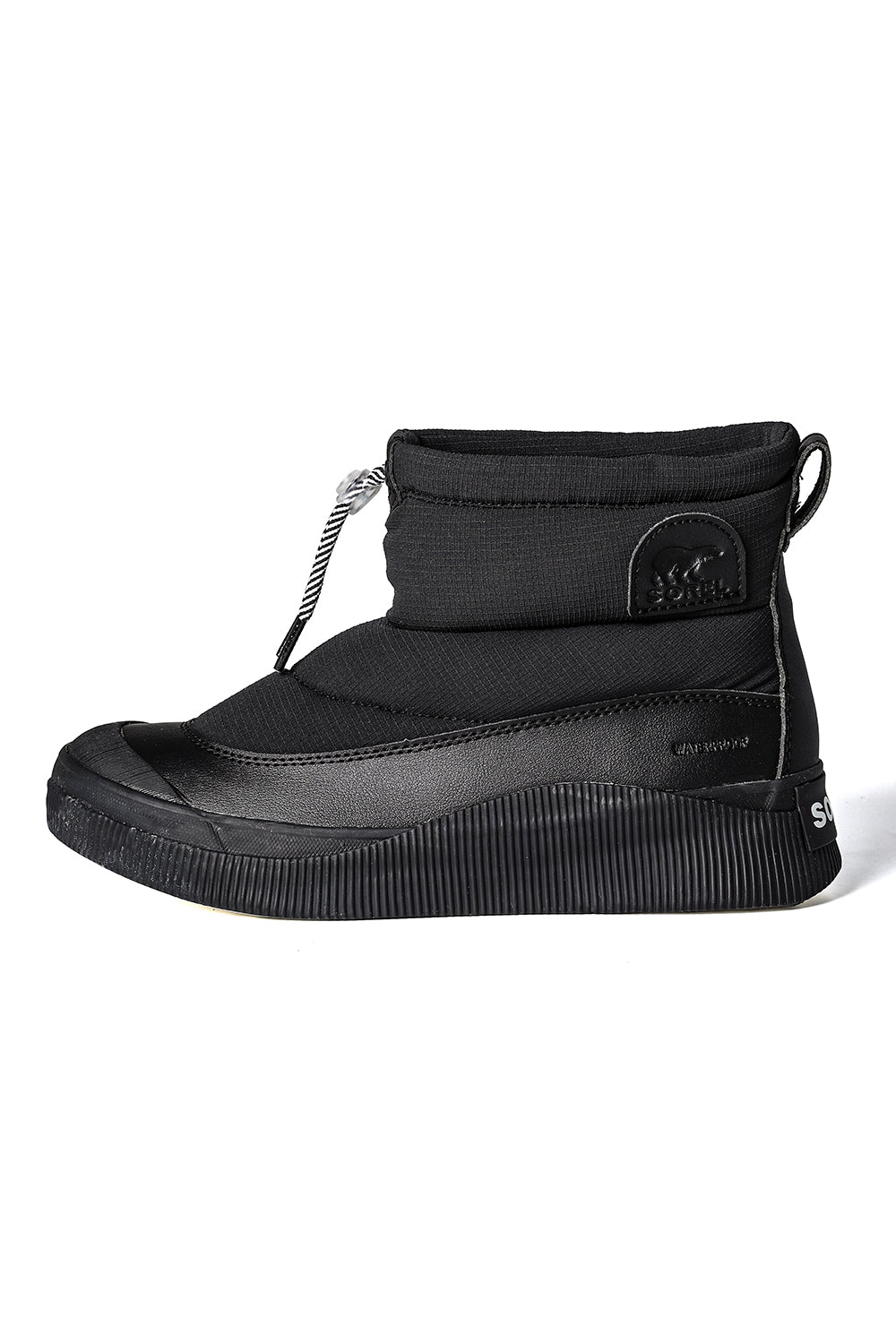 ソレル SOREL OUT N ABOUT IV PUFFY WP,Black/Chalk