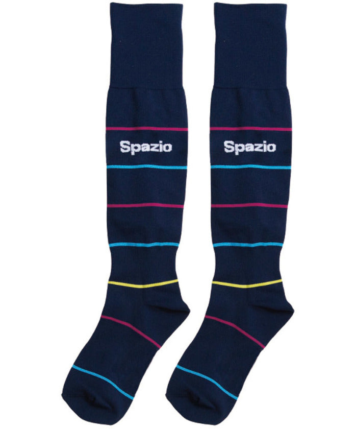 スパッツィオ SPAZIO SPAZIO スパッツィオ フットサル ボーダーロングソックス  22ー24cm  SK0028 21【返品不可商品】