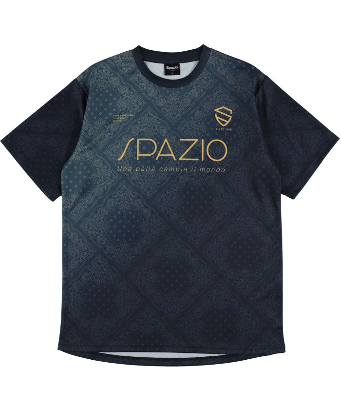 スパッツィオ SPAZIO スパッツィオ Spazio フットサル ペイズリーグラデプラシャツ  GE1147 （21 ネイビー） 21 ネイビー
