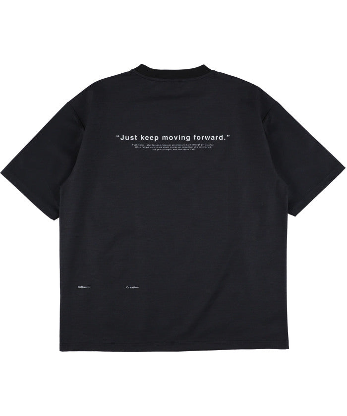 スパッツィオ SPAZIO スパッツィオ Spazio フットサル タイポグラフィオーバーサイズプラ T シャツ  GE1141 （02 ブラック） 02 ブラック