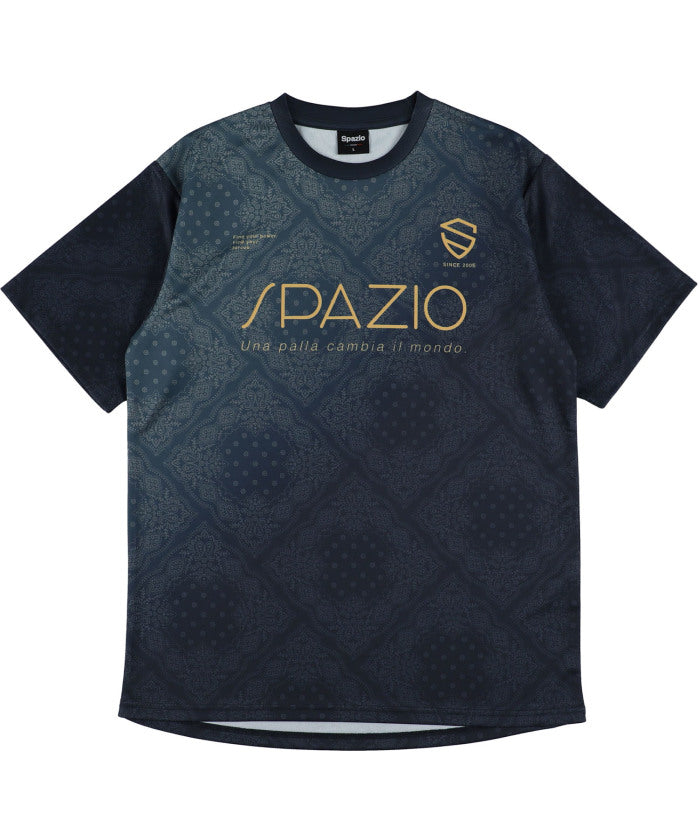 スパッツィオ SPAZIO スパッツィオ Spazio フットサル JR. ペイズリーグラデプラシャツ  GE1154 （21 ネイビー） 21 ネイビー