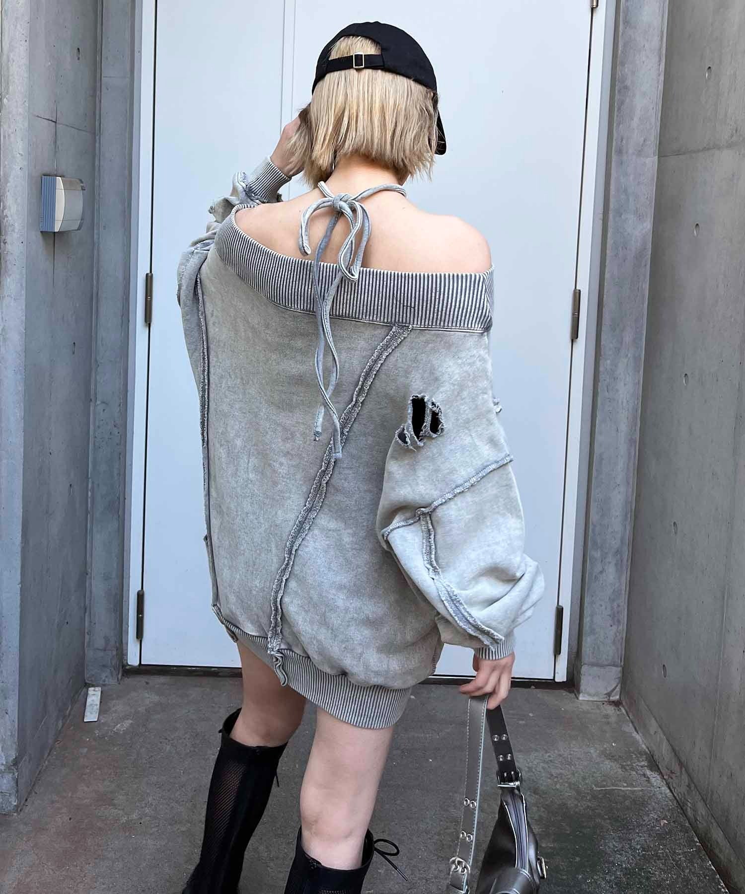 スパイラルガール SPIRALGIRL チョーカーピグメントオーバーチュニック