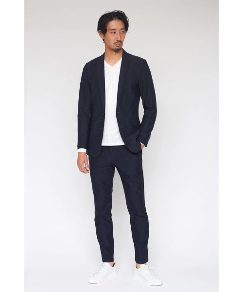ハイストリート HIGH STREET HIGH STREET∴4WAYグレンチェックジャガードジャケット （ネイビー） ネイビー