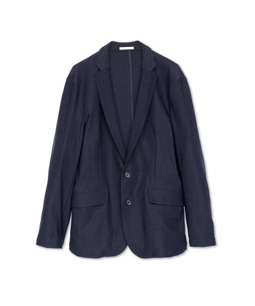 ハイストリート HIGH STREET HIGH STREET∴4WAYグレンチェックジャガードジャケット （ネイビー） ネイビー