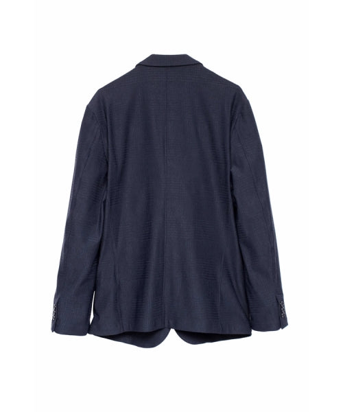 ハイストリート HIGH STREET HIGH STREET∴4WAYグレンチェックジャガードジャケット （ネイビー） ネイビー