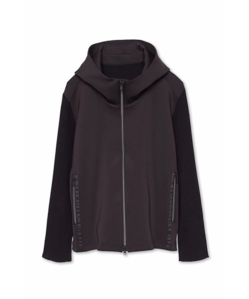 ハイストリート HIGH STREET HIGH STREET∴ニットコンビZIPパーカーブルゾン （ホワイト） ホワイト