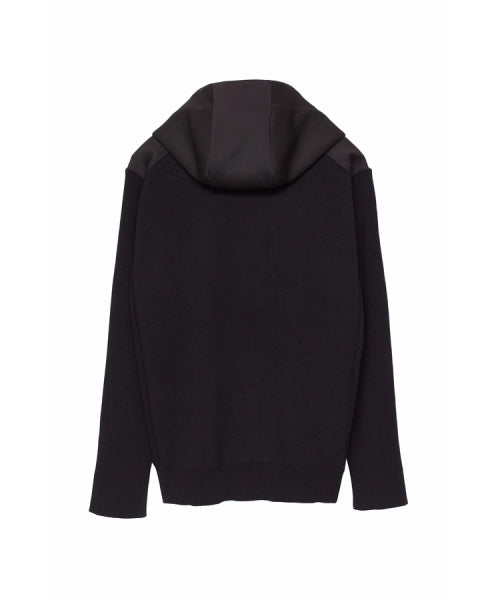 ハイストリート HIGH STREET HIGH STREET∴ニットコンビZIPパーカーブルゾン （ホワイト） ホワイト