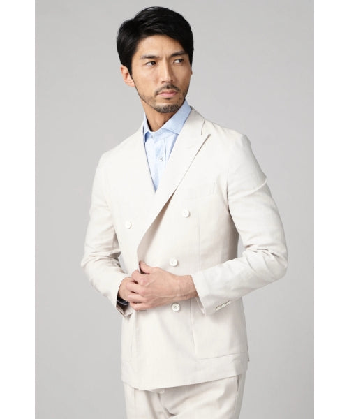 ハイストリート HIGH STREET HIGH STREET∴TC麻シャンブレーダブルジャケット （チャコール） チャコール