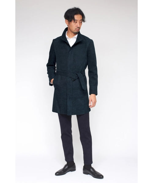 ハイストリート HIGH STREET HIGH STREET∴ジオメトリックモールスタンドコート （ダークグリーン） ダークグリーン