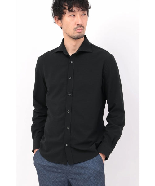 ハイストリート HIGH STREET HIGH STREET∴2WAYサッカーカッタウェイシャツ （ブラック） ブラック