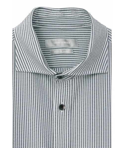 ハイストリート HIGH STREET HIGH STREET∴2WAYサッカーカッタウェイシャツ （ブラック） ブラック