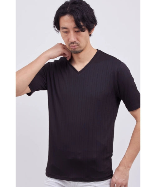 ハイストリート HIGH STREET HIGH STREET∴リネアJQハンソデVネック （ブラック） ブラック