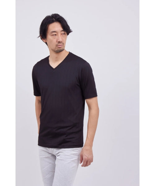 ハイストリート HIGH STREET HIGH STREET∴リネアJQハンソデVネック （ブラック） ブラック