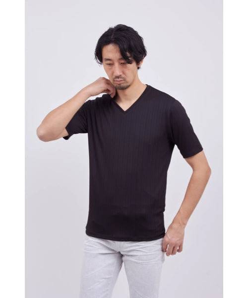 ハイストリート HIGH STREET HIGH STREET∴リネアJQハンソデVネック （ブラック） ブラック