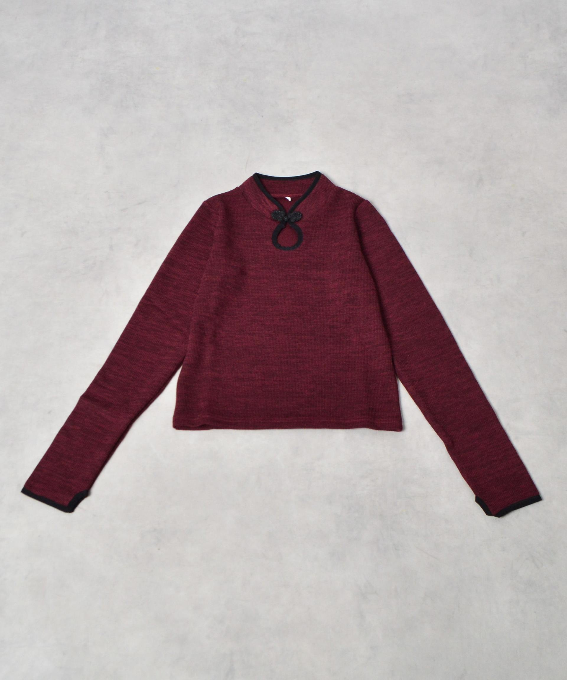 スピリトーゾ Spiritoso チャイナニットトップス