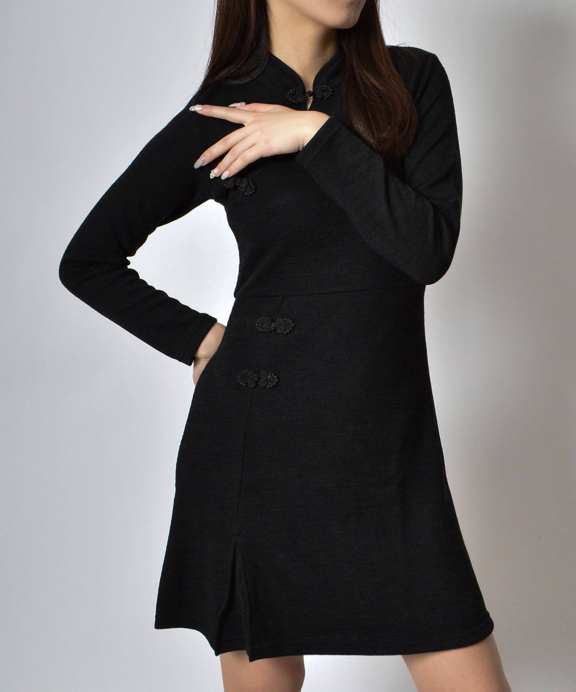 スピリトーゾ Spiritoso チャイナニットワンピース