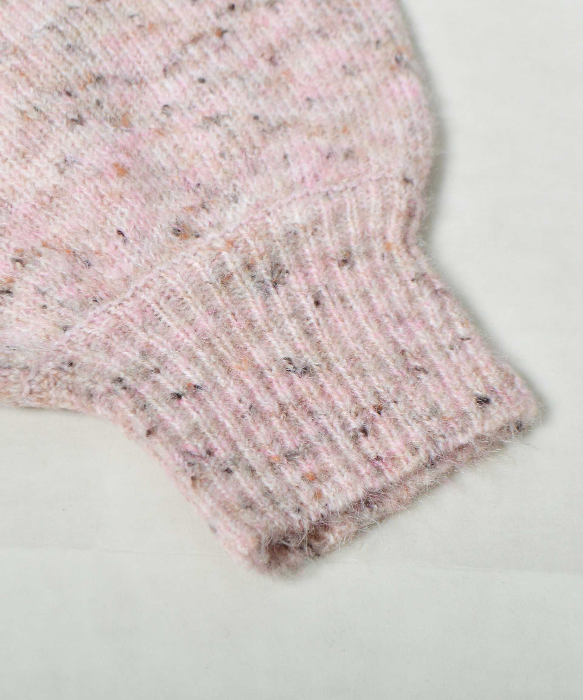 スピリトーゾ Spiritoso モックネックボリュームスリーブニット