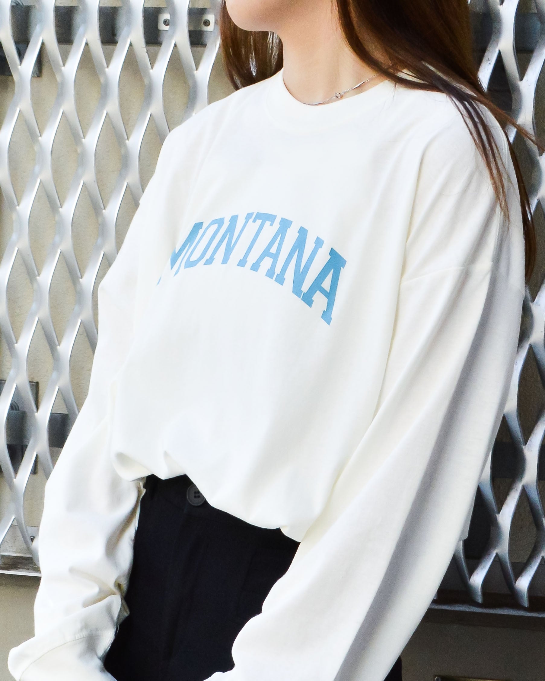 スピリトーゾ Spiritoso MONTANAロゴビックシルエットロンT