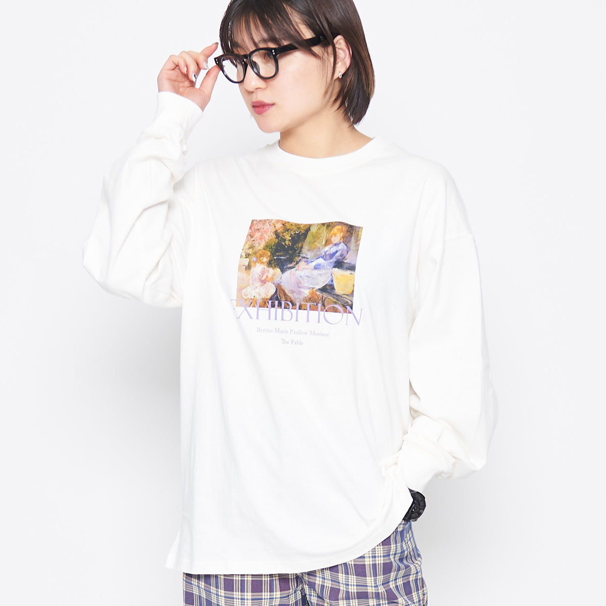 絵画プリントロンT オフホワイト