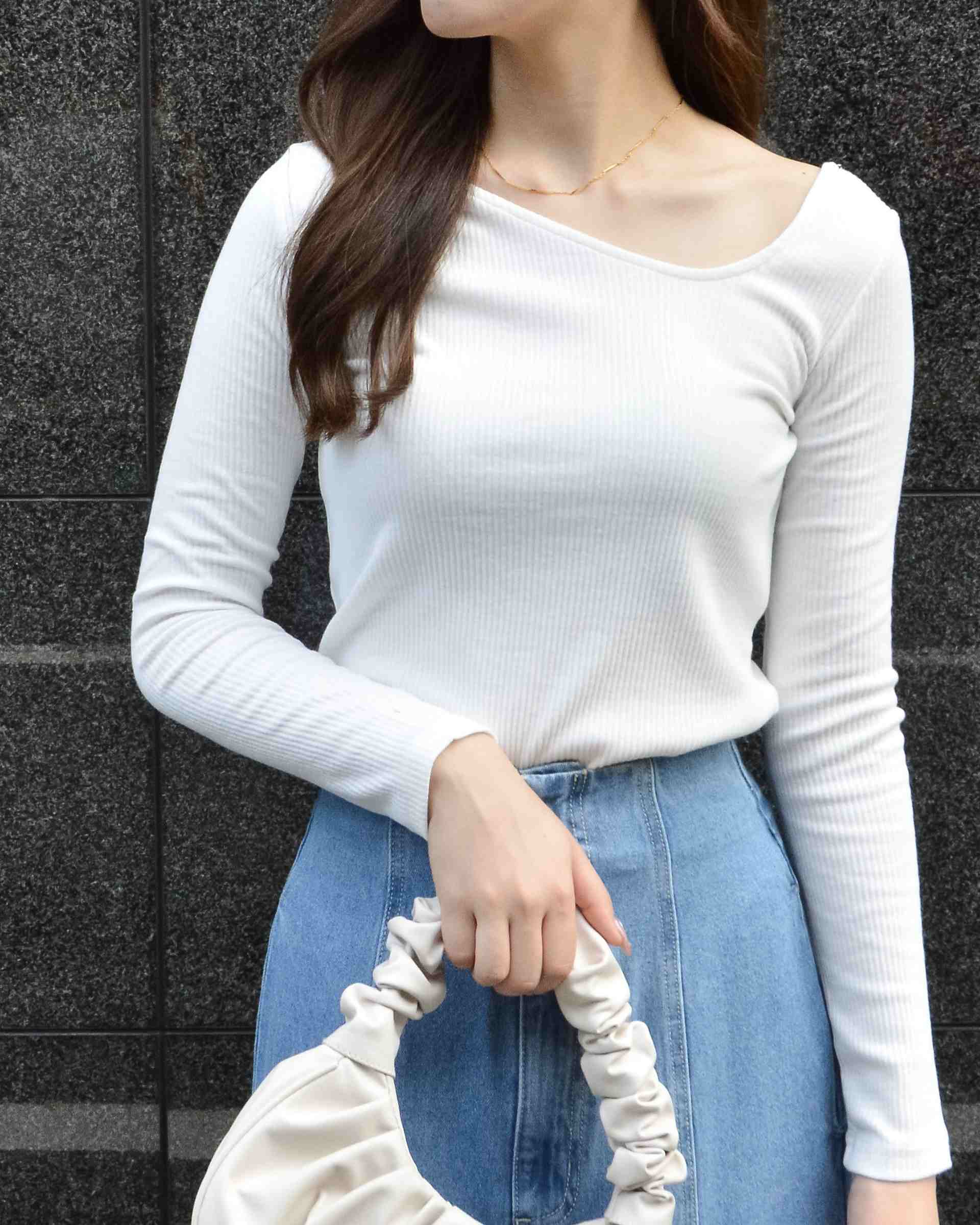 スピリトーゾ Spiritosoアシメネックテレコトップス