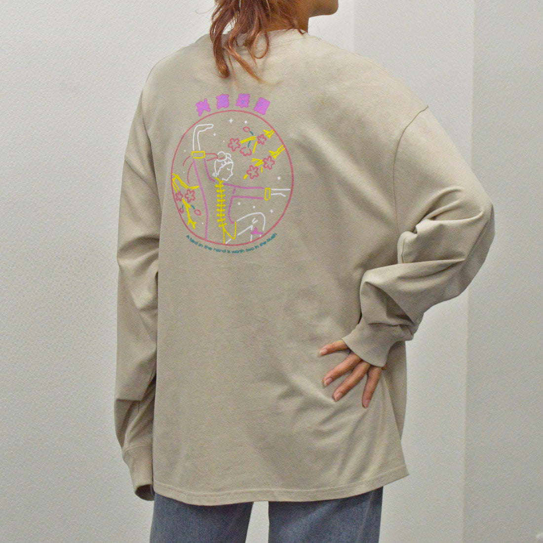 スピリトーゾ Spiritoso ネオンチャイナプリントロンT