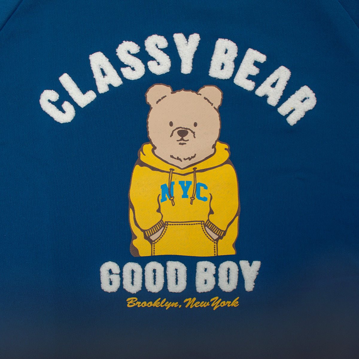 スピリトーゾ Spiritoso ベアプリントラグランスウェット