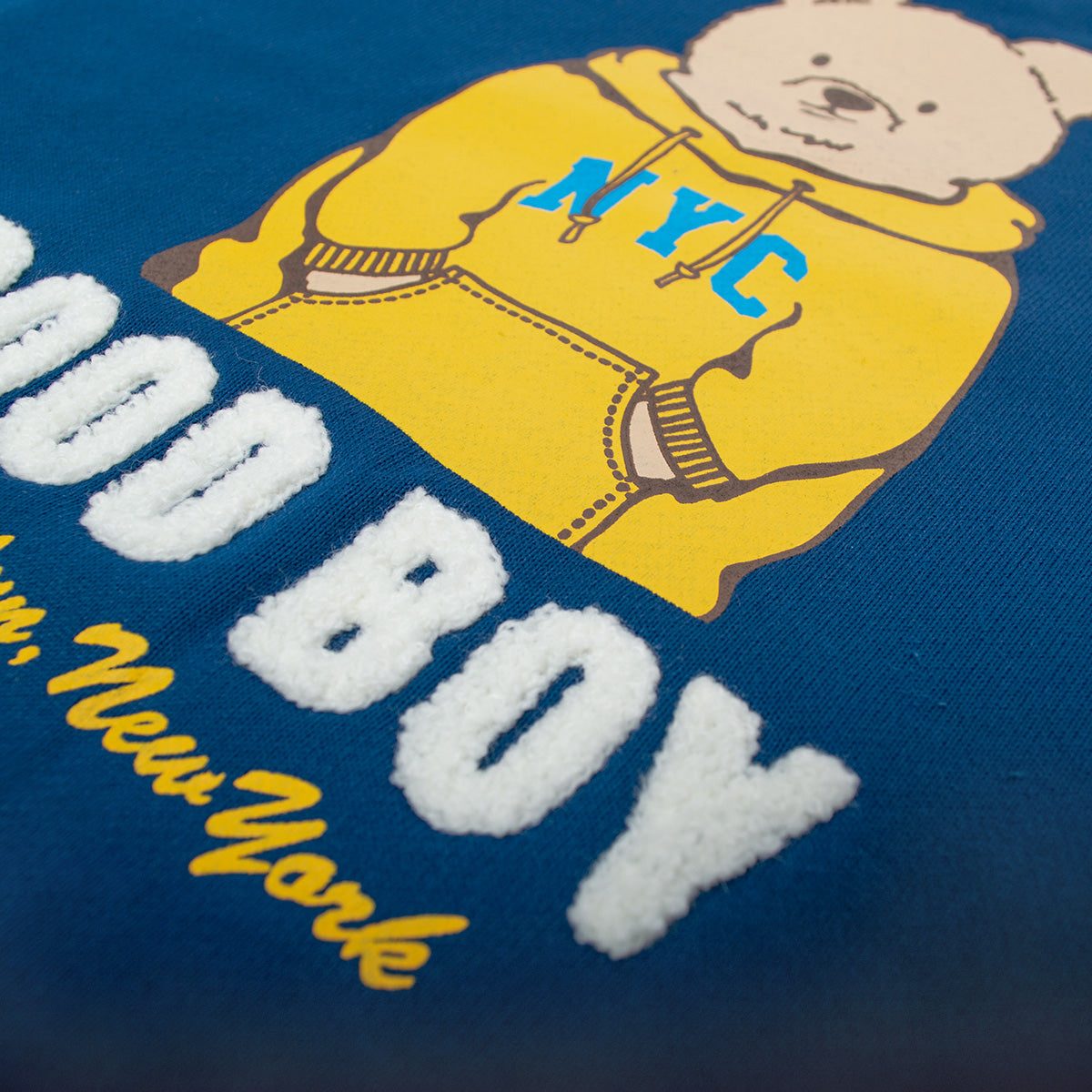 スピリトーゾ Spiritoso ベアプリントラグランスウェット