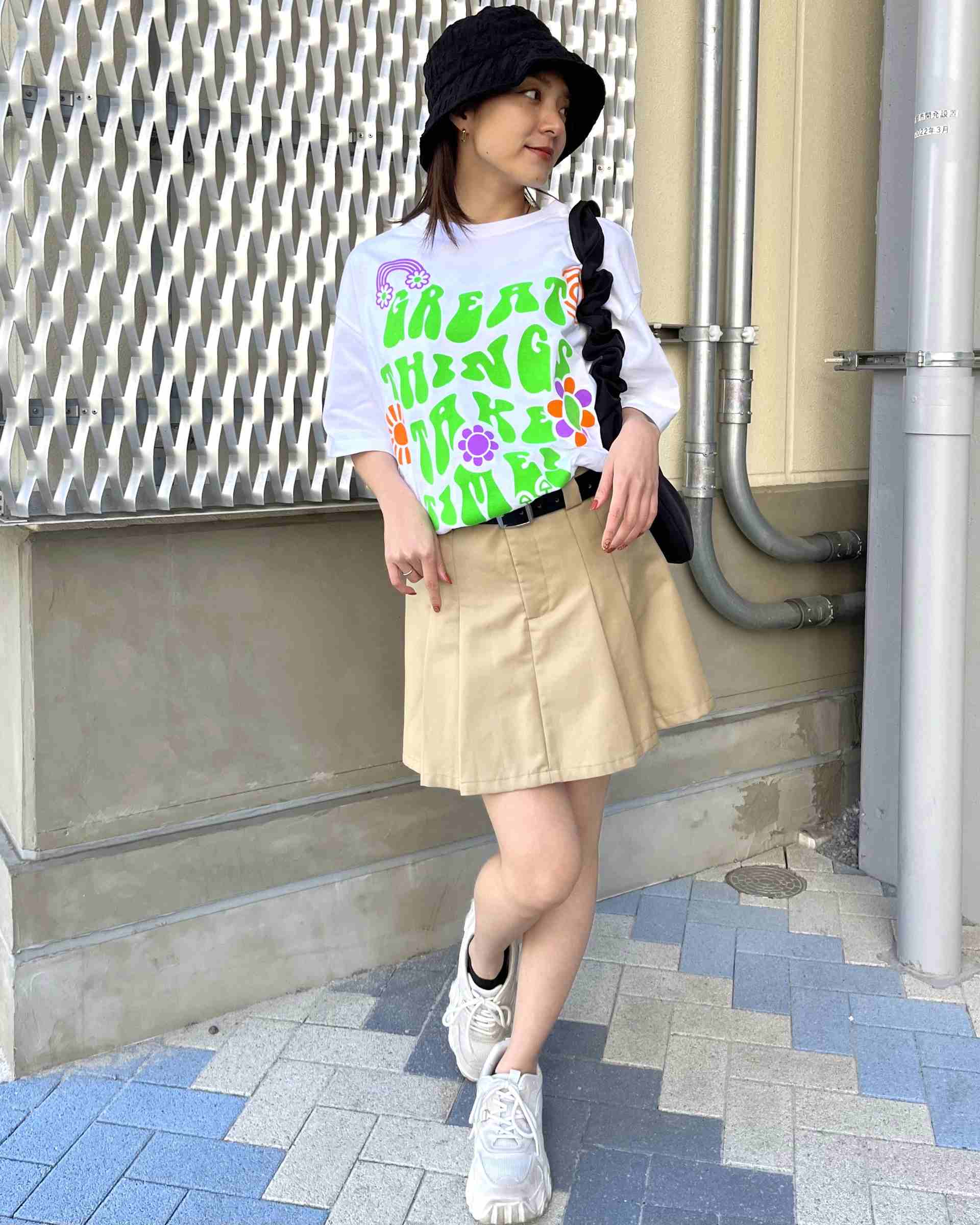 スピリトーゾ Spiritoso レトロヒッピービッグシルエットTシャツ