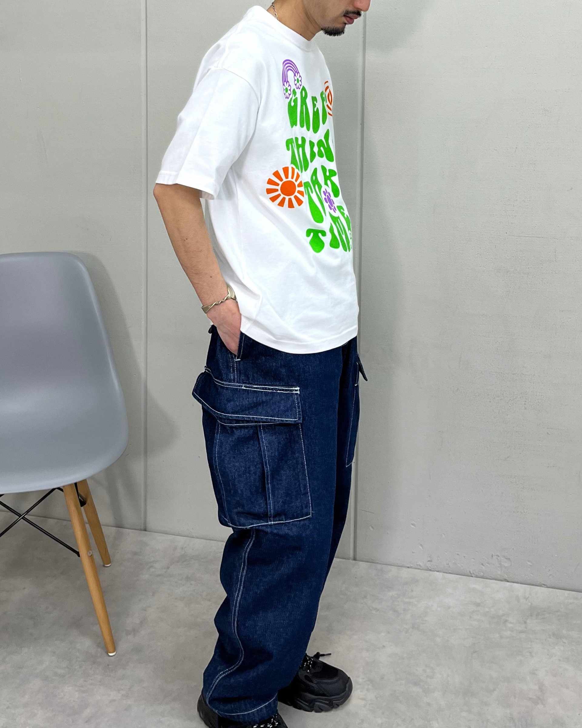 スピリトーゾ Spiritoso レトロヒッピービッグシルエットTシャツ