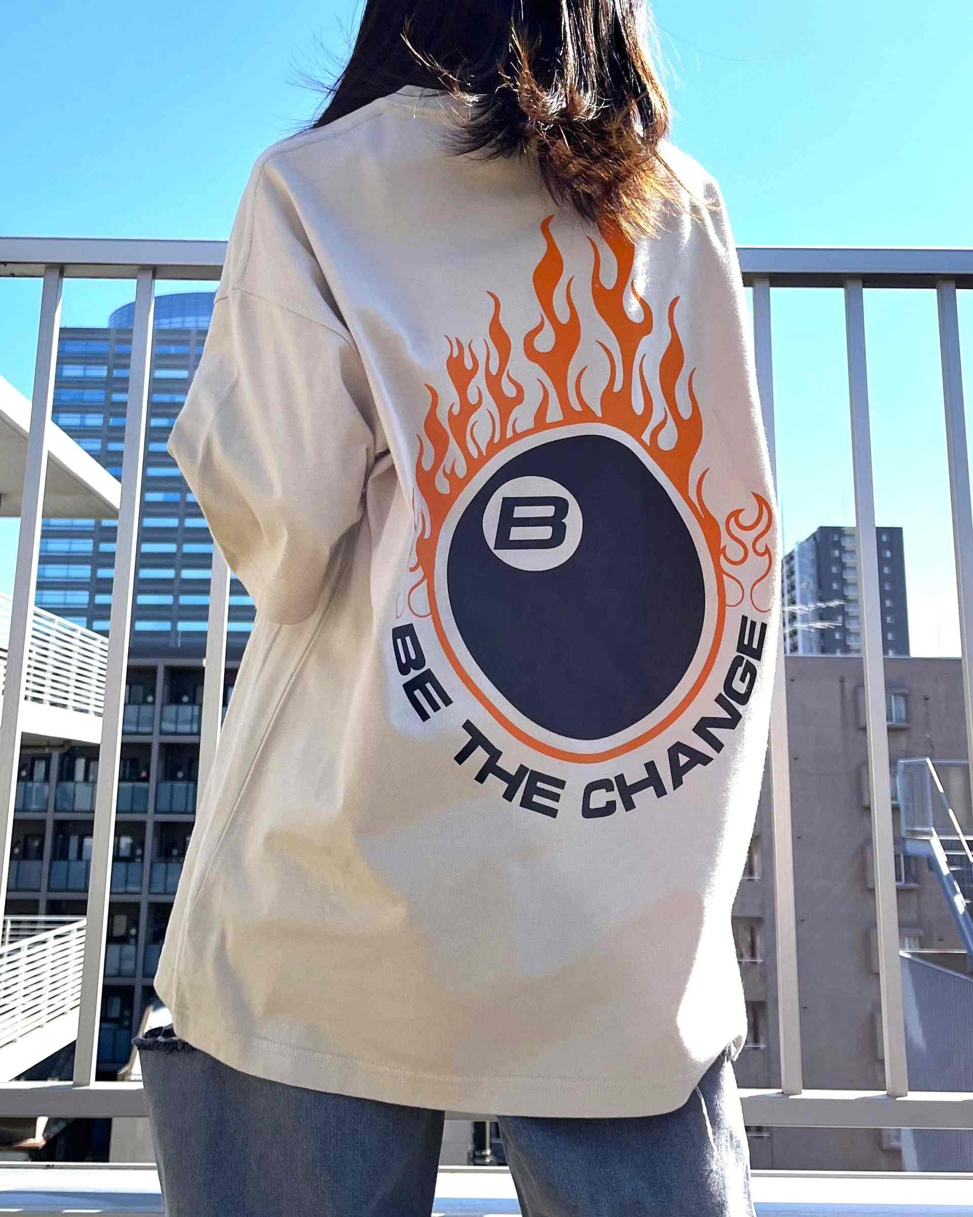 スピリトーゾ Spiritoso ビリヤード両面プリント ビッグシルエットTシャツ