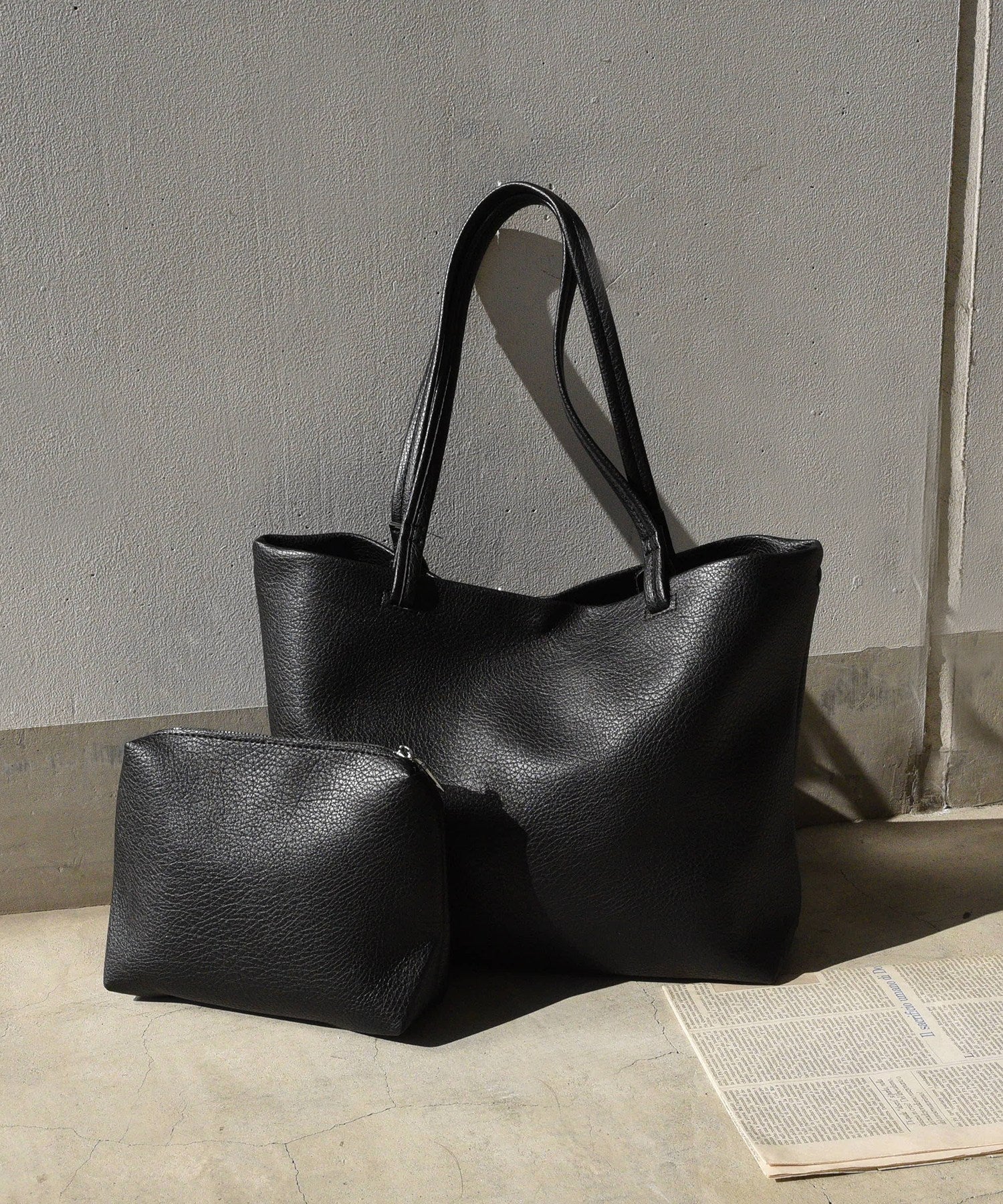 スタイロ styiro ポーチ付きA4トートバッグ （ブラック） ブラック