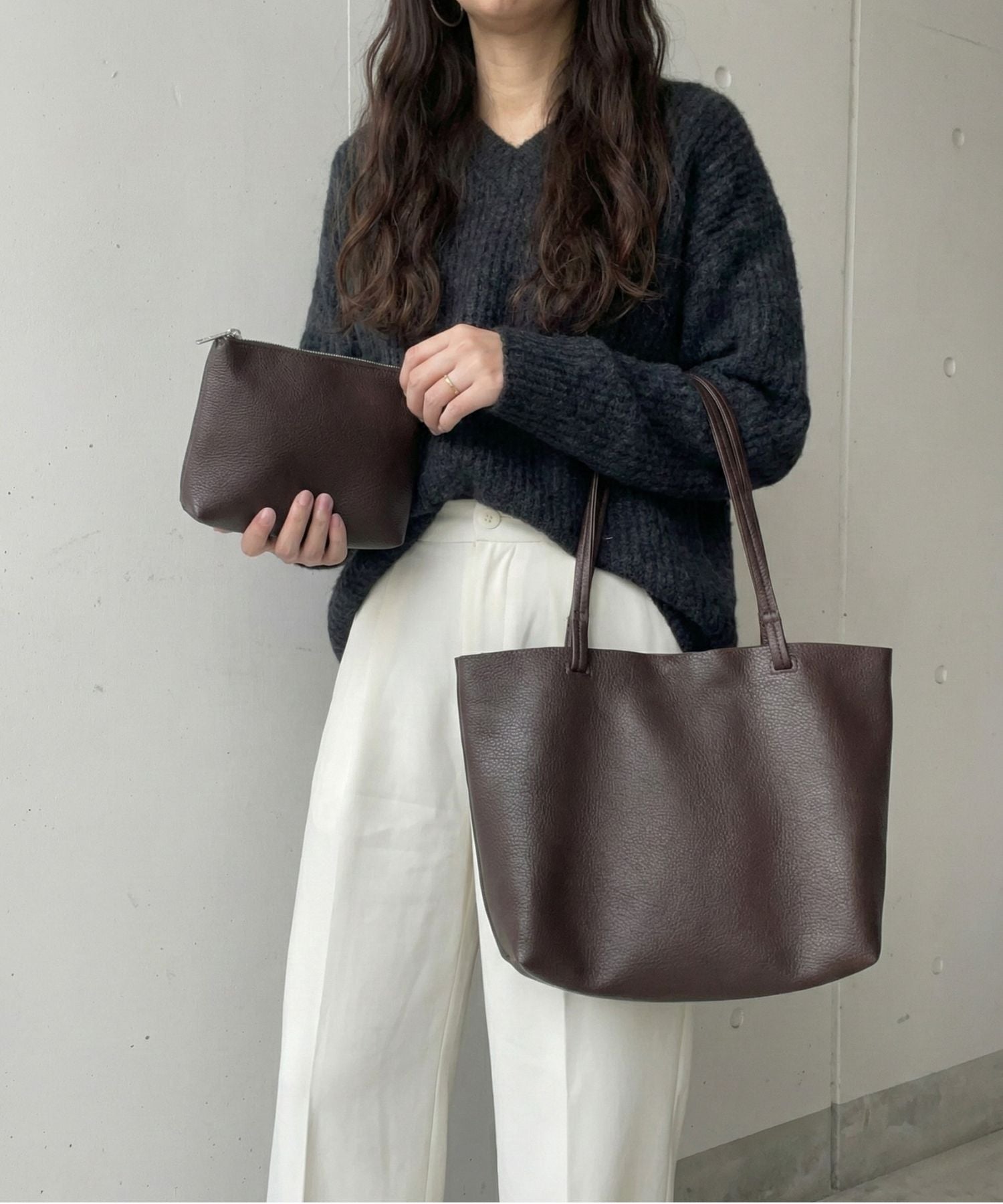 スタイロ styiro ポーチ付きA4トートバッグ （ブラウン） ブラウン