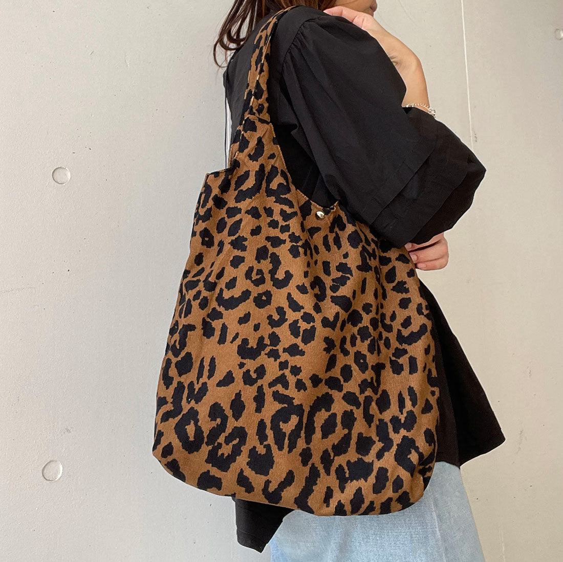 Styiro leopard print tote bag