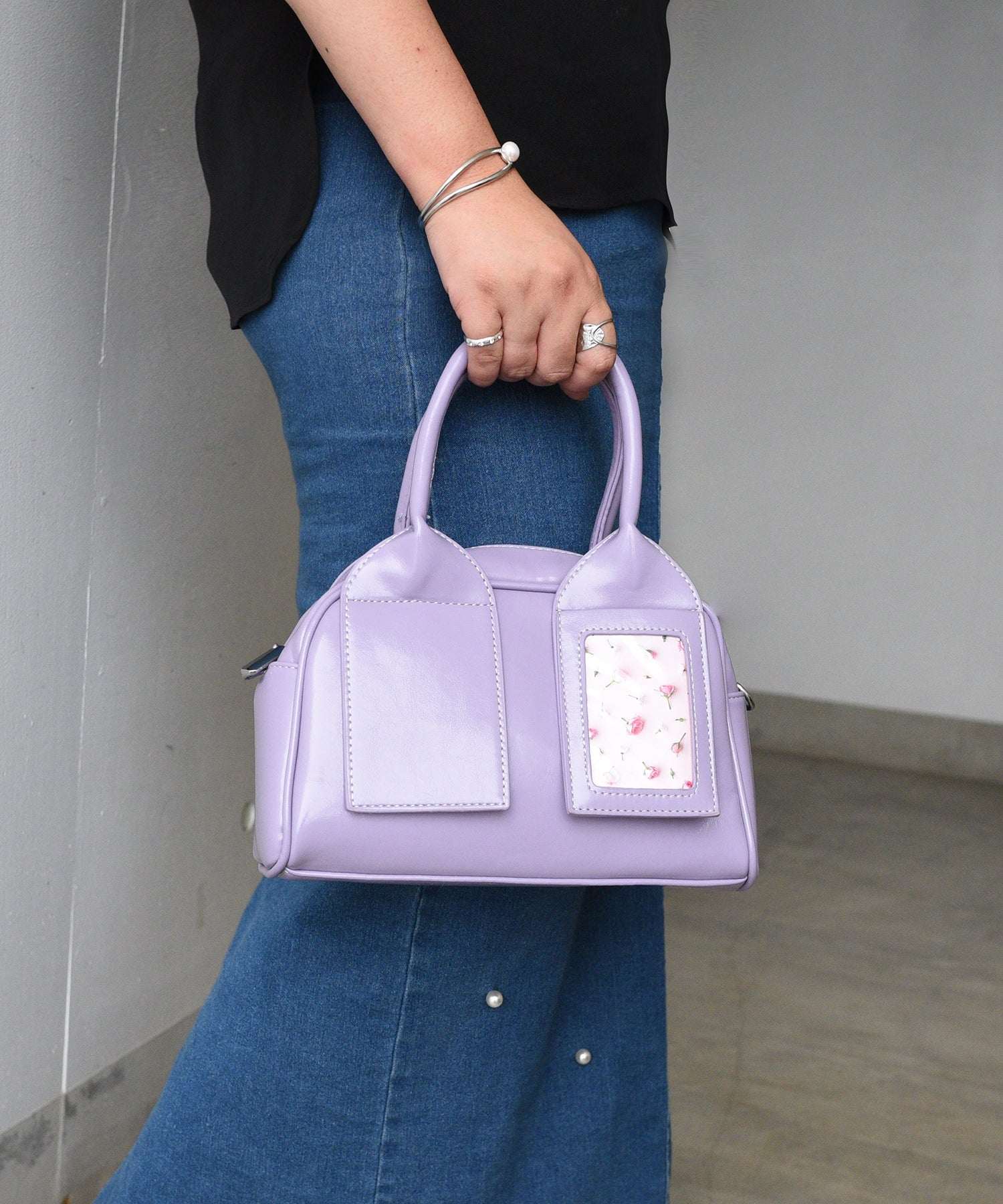 スタイロ styiro カードポケットボストントート/ショルダーバッグ （ライトパープル） ライトパープル