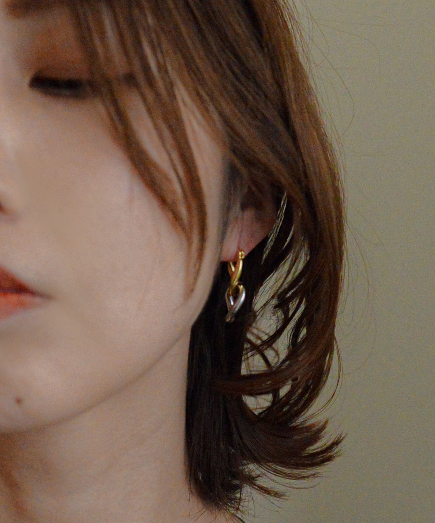 スタイロ styiro ニッケルフリー ゴールド×シルバー チェーンメタルピアス（ゴールド＆シルバー） ゴールド＆シルバー
