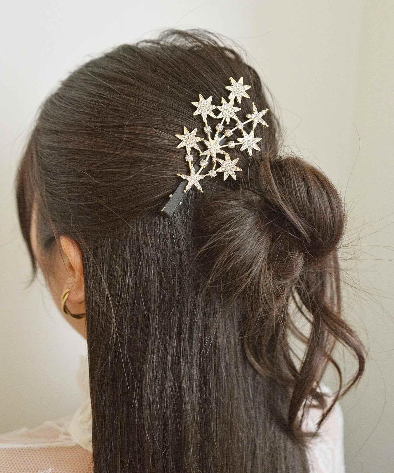 スタイロ styiro キラキラスターフラワーヘアクリップ （ゴールド） ゴールド