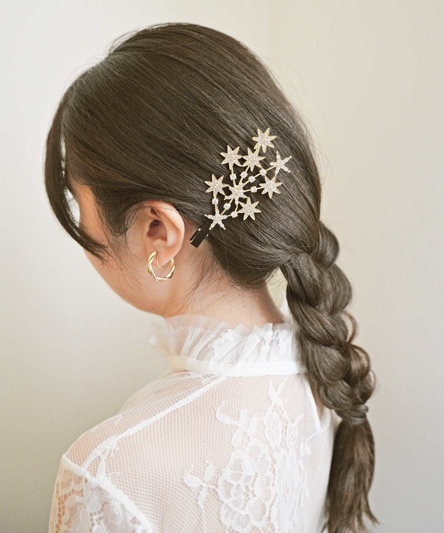 スタイロ styiro キラキラスターフラワーヘアクリップ （ゴールド） ゴールド