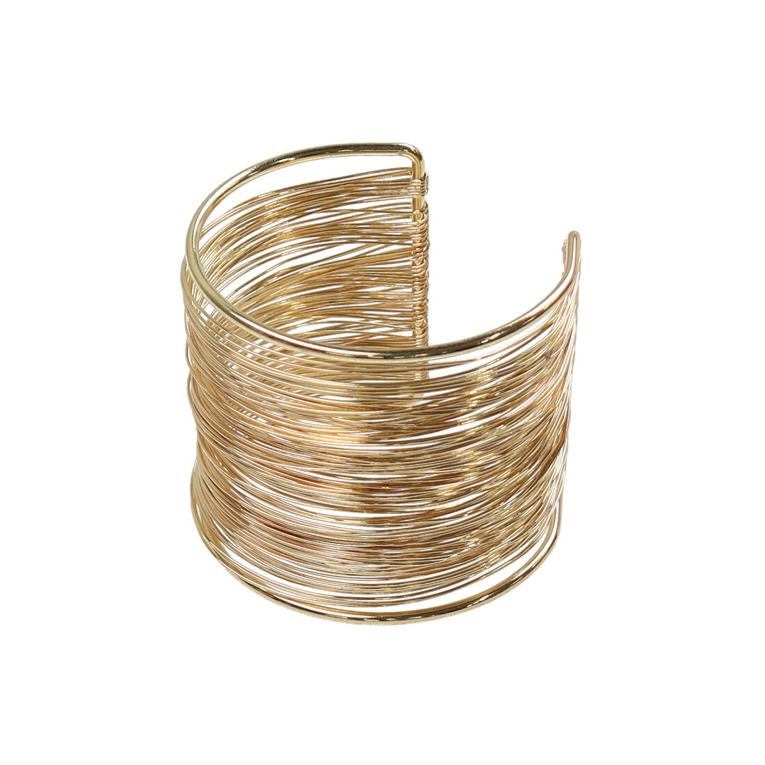 スタイロ styiro ワイヤーワイドバングル （ゴールド） ゴールド