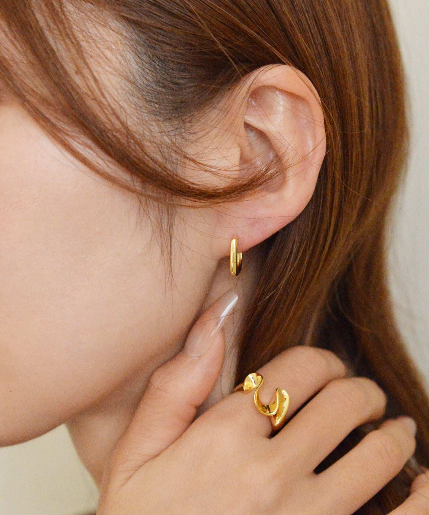 スタイロ styiro ニッケルフリー スクエアフープピアス （ゴールド1） ゴールド1
