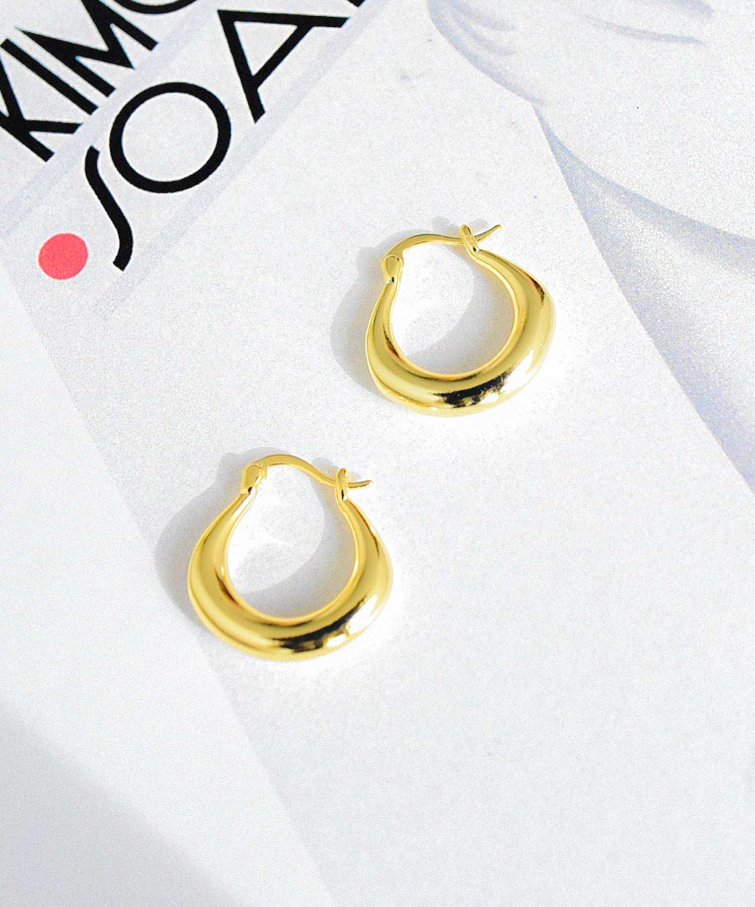 スタイロ styiro ニッケルフリー ぷっくりフープ メタルピアス （ゴールド） ゴールド